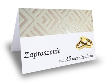 Zaproszenie zaproszenia na 25 40 50 rocznicę ślubu
