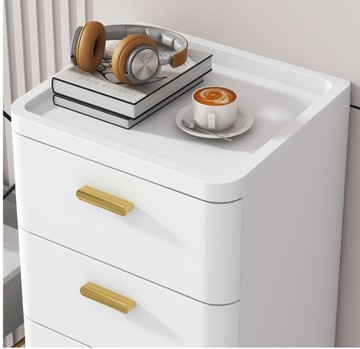 БЕЛЫЙ ШКАФ ДЛЯ ВАННОЙ С ЯЩИКАМИ 5 ЯЩИКОВ ВЫСОКОЙ 30см RG17