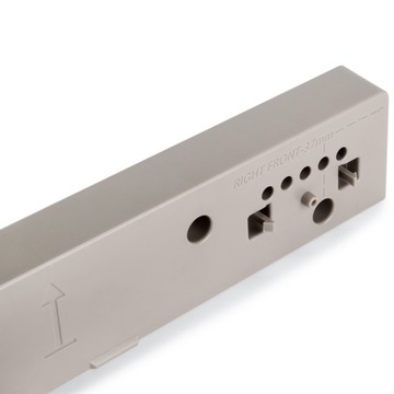 Корзина для обуви СТОРОНА ЛЕВАЯ HACK БЕЖЕВАЯ Выдвижная полка EMUCA + ПРОСТАВКИ