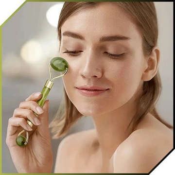 Нефритовый ролик для массажного скальпа и массажа для лица тела