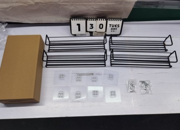 ПОДВЕСНОЙ ДЕРЖАТЕЛЬ ДЛЯ СПЕЦИЙ ПОЛКА ДЛЯ ХРАНЕНИЯ ЧЕРНАЯ 4 ШТ.