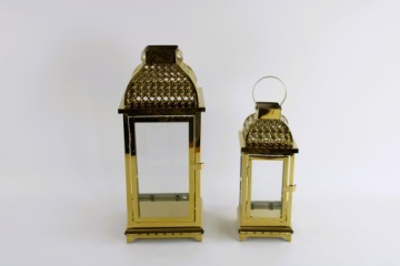 ФОНАРЬ ЗОЛОТЫЕ МЕТАЛЛИЧЕСКИЕ ЛАМПЫ ПОДАРОК ​​2 ШТ.
