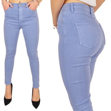# DAMSKIE SPODNIE JEANSOWE WYSZCZUPLAJĄCE KOLORY #
