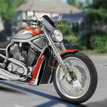 BLOKADA TARCZY HAMULCOWEJ Z ALARMEM MOTOCYKL MOTOR