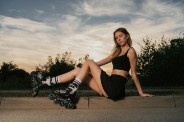 Фигурные коньки 2in1 RAVEN Advance черный/мятный 38-42