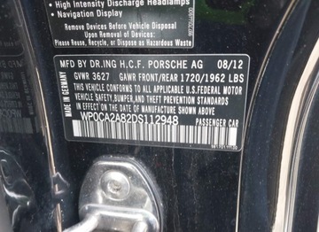 Porsche Boxster 981 Cabrio 2.7 265KM 2013 Porsche Boxster w drodze do POLSKI 2.7 Benzyna 265KM, zdjęcie 15