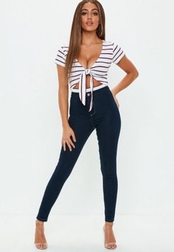 MISSGUIDED КРЕМОВЫЙ ТЕЛО КРАСНЫЕ ПОЛОСКИ (32)