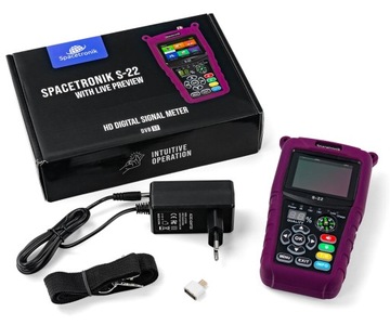 Измеритель спутникового сигнала Spacetronik S-22 DVB-S/S2/S2X
