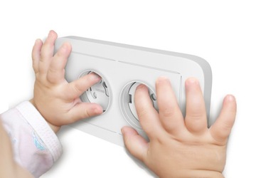 ЗАЩИТА РОЗЕТОК КОНТАКТНЫЕ КРЫШКИ ЗАЩИТНЫЙ ЗАМОК 10 шт.