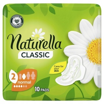 NATURELLA CLASSIC NORMAL PODPASKI SKRZYDEŁKA 10szt
