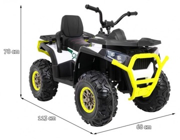 Duży Quad Pojazd ATV Desert Dla Dzieci Pilot Pianka MP3 4x4