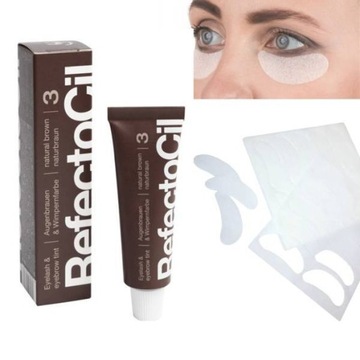 Zestaw henna Refectocil Brąz + Płatki 100szt