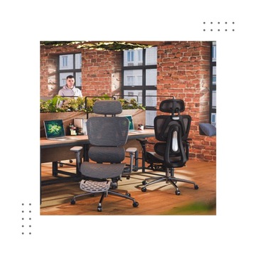 Эргономичное офисное кресло с подставкой для ног Mark Adler Expert 7.9 Серый