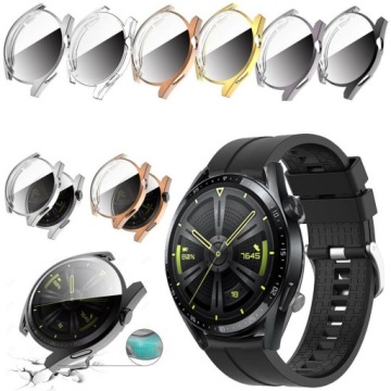 СИЛИКОНОВЫЙ МЕТАЛЛИЧЕСКИЙ КОРПУС ДЛЯ ЧАСОВ HUAWEI GT3 GT 3 46 мм