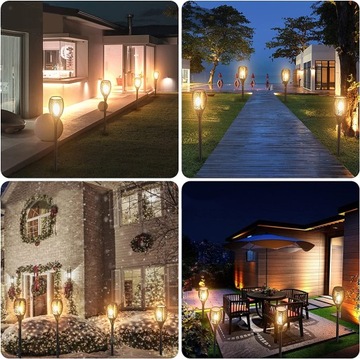 СОЛНЕЧНЫЙ ФАКЕЛ СВЕТОДИОДНАЯ ЛАМПА ПЛАМЯ ЭФФЕКТ ОГНЯ x4