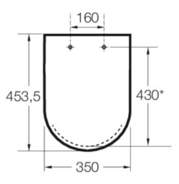 ROCA GAP SQUARE / PALO Deska WC wolnoopadająca SLIM Gap A801472003 ORYGINAŁ
