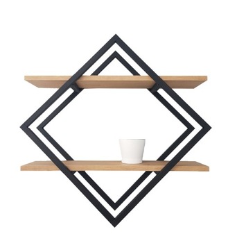 ROMB 2 LOFT INDUSTRIAL полка 50х50см ДУБ варианты