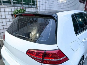 Owiewki lotka tylnej szyby side wing Golf VII 7 GTI look czarny połysk ABS