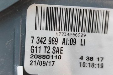 BMW 7 G11 G12 LEVÝ STRANA ZADNÍ VÍKO KUFRU SVĚTLO 7342969 63217342969 25