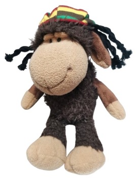 NICI Jolly Bob brązowa owieczka czapka dredy owca