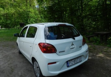Mitsubishi Space Star Hatchback 5d 1.0 71KM 2016 Mitsubishi Space Star maly tani niezawodny SERWISOWANY Benzyna 71KM, zdjęcie 3