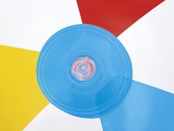 Bestway Надувной разноцветный полосатый мяч для детей и взрослых 51см 31021