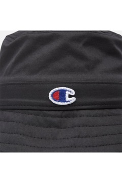 Kapelusz bucket unisex Champion czarny logo r. M/L