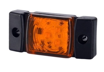 LAMPA OBRYSOWA LED 12/24V POMARAŃCZOWA PRZYKRĘCANA