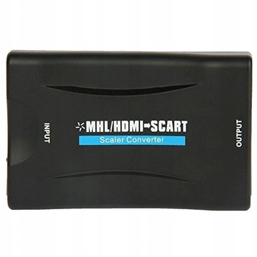 АДАПТЕР HDMI-SCART КОНВЕРТЕР AV EURO FULL HD