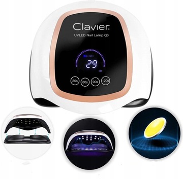 Lampa Do Paznokci Manicure Pedicure Żeli Hybryd Clavier LED/UV 168W Mocna