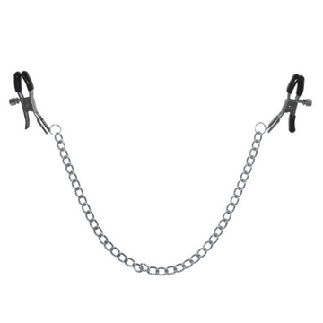 ZACISKI NA SUTKI - S&M - CHAINED NIPPLE CLAMPS