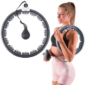 HULA HOP TRENINGOWY MASAŻER + OBCIĄŻENIE MASAŻER