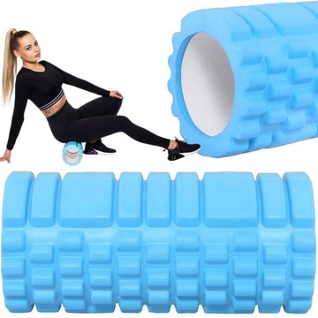 WAŁEK DO MASAŻU DUŻY DO ĆWICZEŃ ROLLER MASAŻER PLECÓW NÓG KARKU 33x14 CM