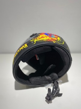 ДЕТСКИЙ мотоциклетный шлем «Человек-Паук», черный, ГОСТИНАЯ, 2 КОЛЕСА