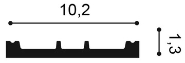 Белый плинтус 10,2см SX163 Orac Decor