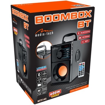 BOOMBOX MediaTech MT3145 BT FM 600 Вт USB SD-динамик