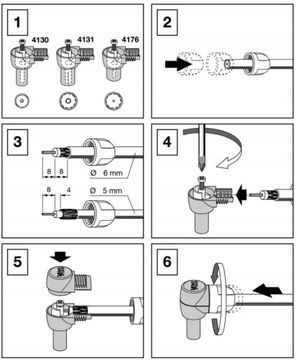 Экранированная антенная вилка IEC TELEVES Male 4130