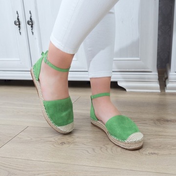 Zielone Espadryle Kate r.38