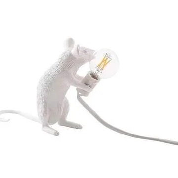 Nordycka Lampka Myszka, Lampka Biurkowa, Salon, Sypialnia, Ozdoba Z Żywicy
