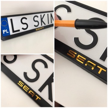 Рамка номерного знака сиденья / 2 шт.