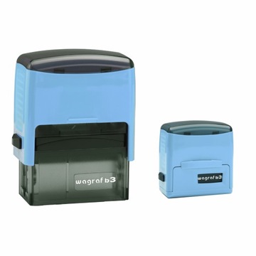 КОРПОРАТИВНЫЙ ШТАМП WAGRAF B3s для офисного использования, до 6 строк с ЛАСТИКОМ + ДИЗАЙН