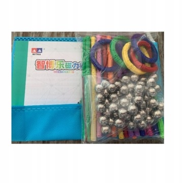 МАГНИТНЫЕ БЛОКИ 158 ЭЛЕМЕНТОВ ФОРМА ЧЕМОДАНА