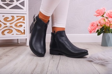 БОТИНКИ ЖЕНСКИЕ ЗИМНИЕ УТЕПЛЕННЫЕ БОТИНКИ, ЧЕРНЫЕ