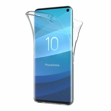 ETUI bezbarwne Samsung S10 dwustronne 360 silikonowe przezroczyste Case