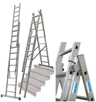 KRAUSE STABILO drabina 3x8 na SCHODY 133748 6,05m