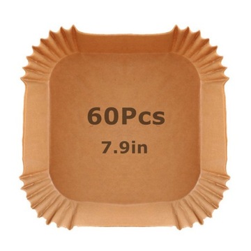 30/60Pcs 7.9 Cal kwadratowy papier do gotowania n