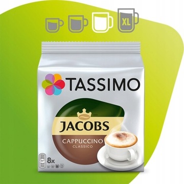 Капсулы Tassimo Jacobs Latte Macchiato, кофе с молоком, 5+1 БЕСПЛАТНО!