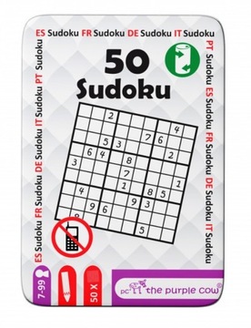 Podróżne łamigłówki The Purple Cow - 50 Sudoku