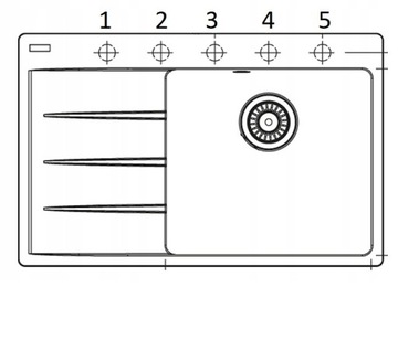 Мойка Franke CENTRO CNG 611-78 TL MAT BLACK, левая