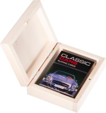 Гральні карти PIATNIK CLASSIC CARS у дерев'яній коробці